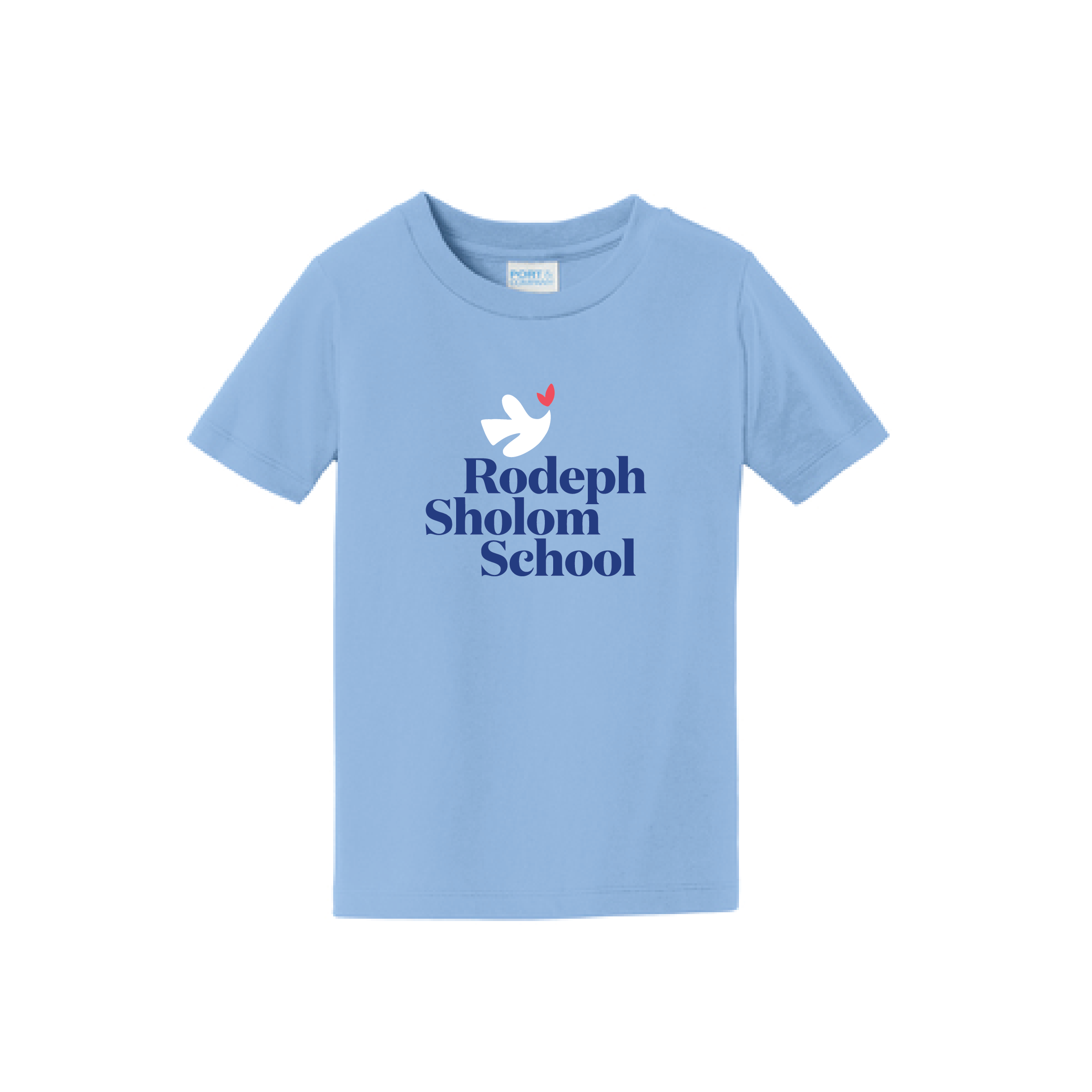 Toddler Port & Company Short Sleeve Tee – Light Blue