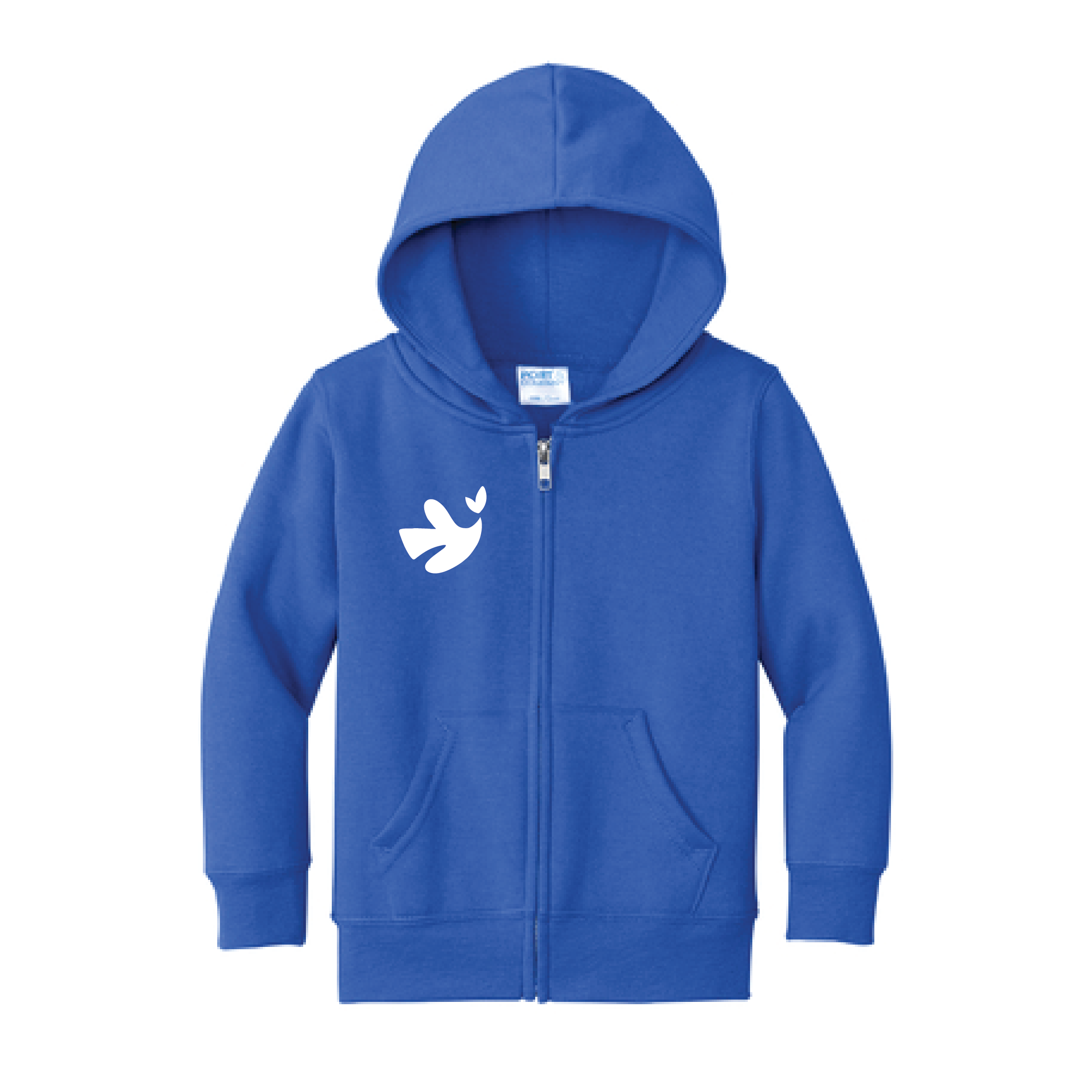 Toddler Port & Company Soft Zipper Hoodie – Royal