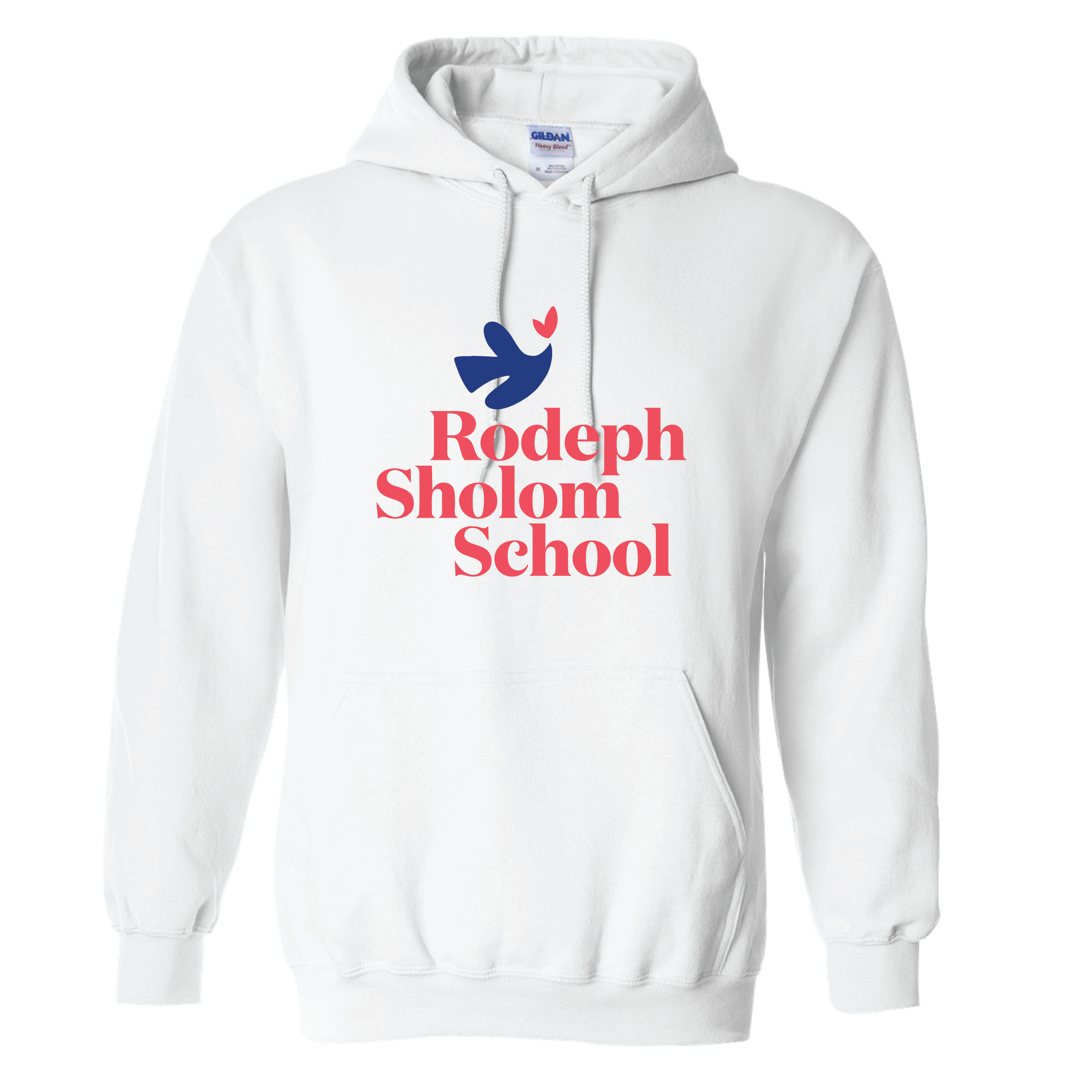 Youth Gildan Pullover Hoodie – White